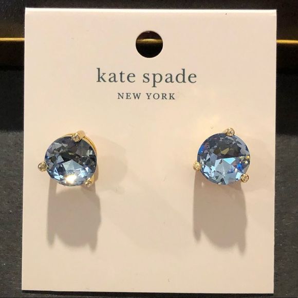 KATE SPADE Light Blue ‘Rise and Shine’ Blue and Gold Earrings